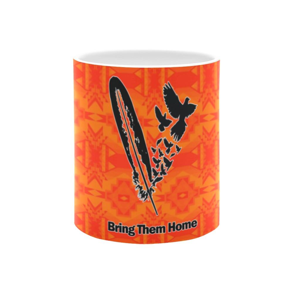 Fancy Orange Bring Them Home White Mug(11OZ) White Mug e-joyer 