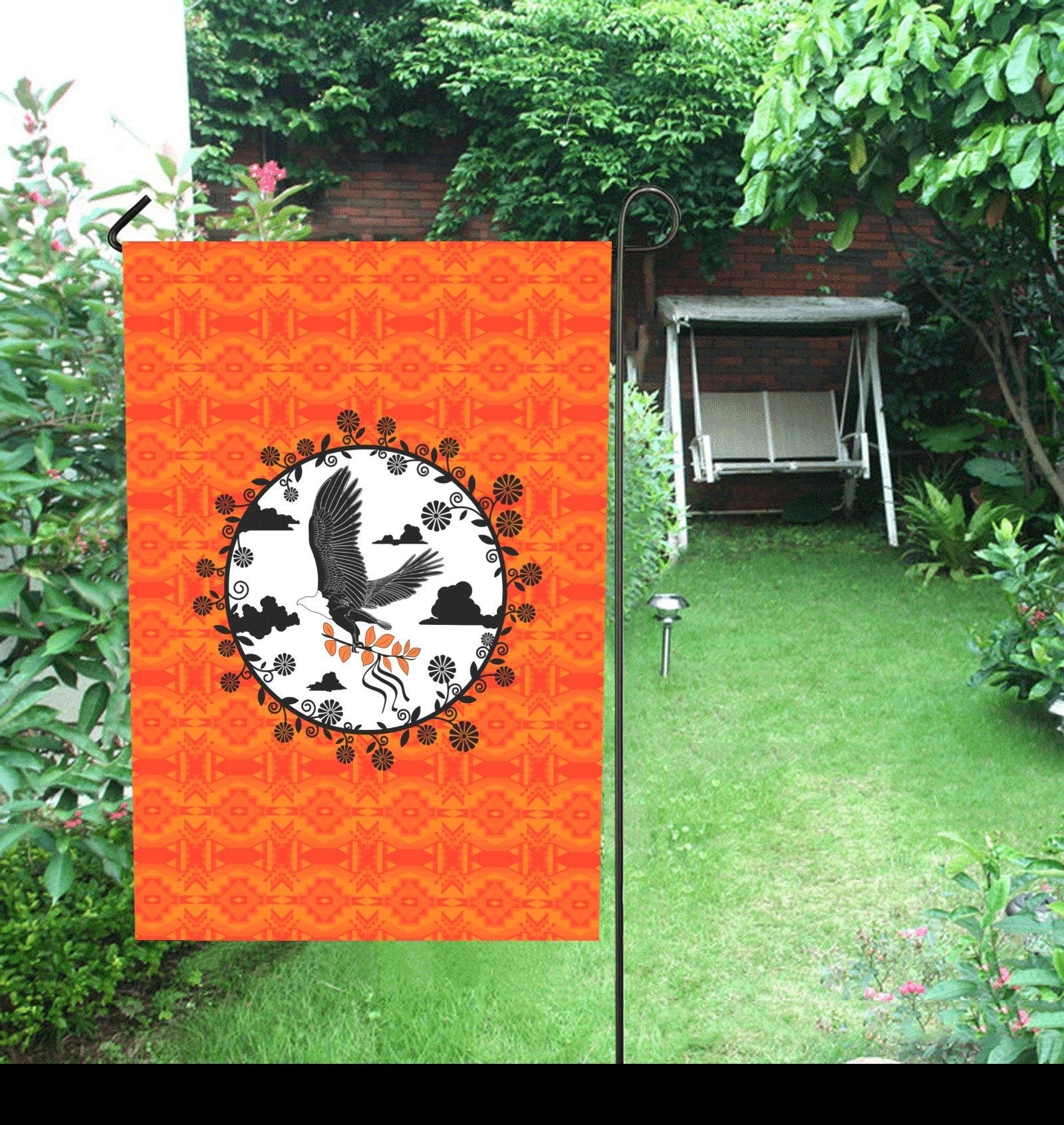 Fancy Orange - Carrying Their Prayers Garden Flag 28''x40'' (Two Sides Printing) Garden Flag 28‘’x40‘’ (Two Sides) e-joyer 