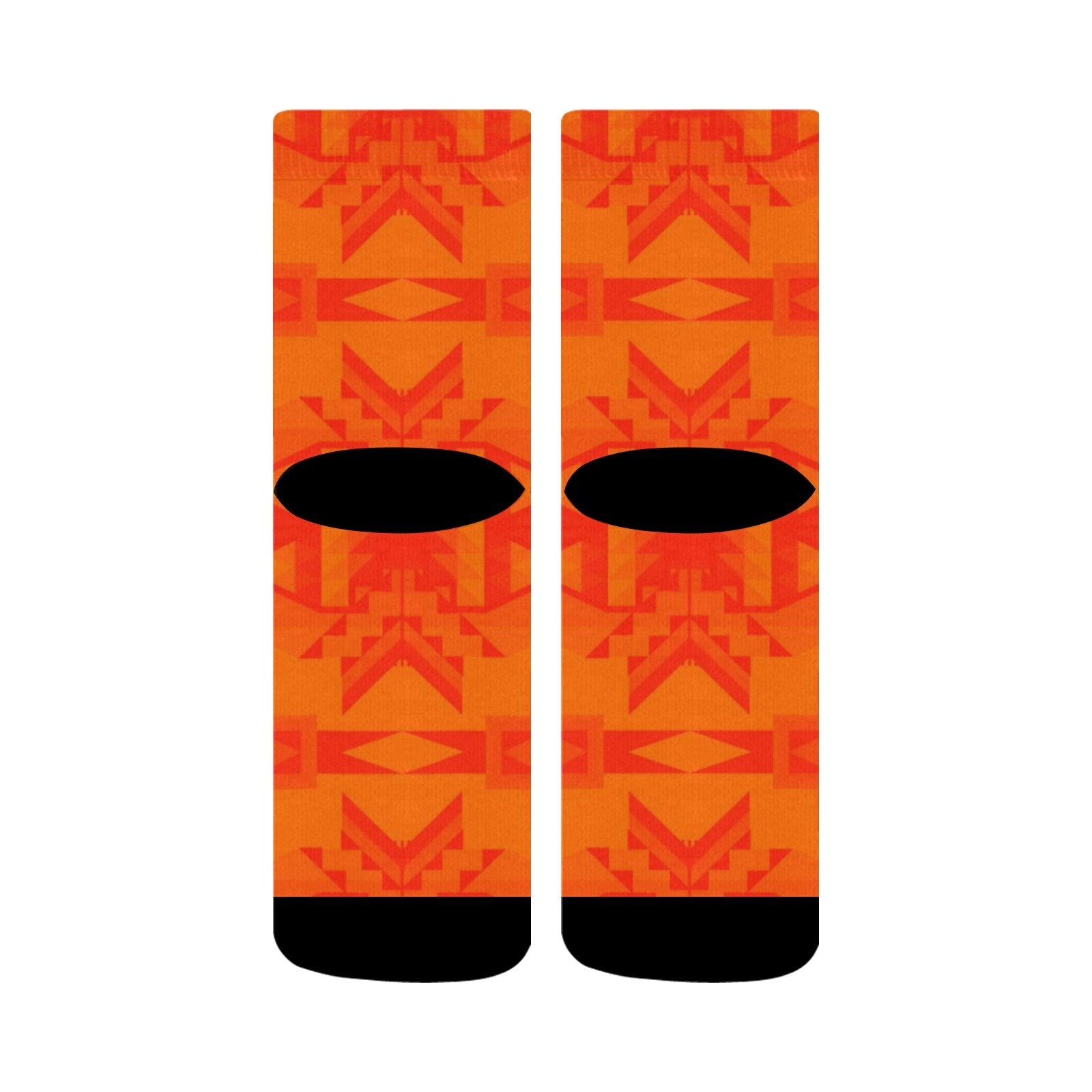 Fancy Orange Crew Socks Crew Socks e-joyer 