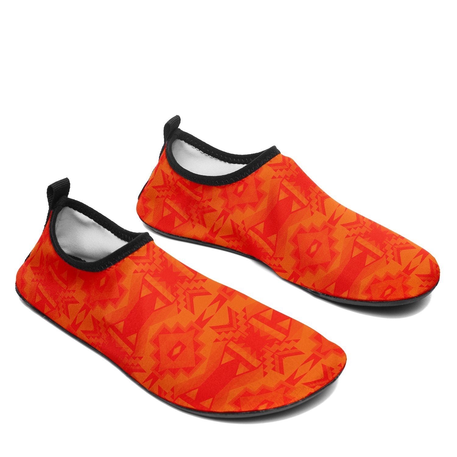 Fancy Orange Sockamoccs Slip On Shoes Herman 