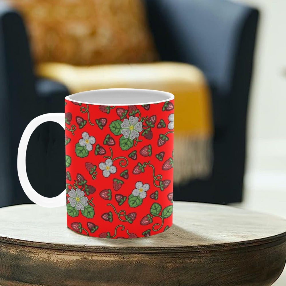 Strawberry Dreams Fire White Mug(11OZ)