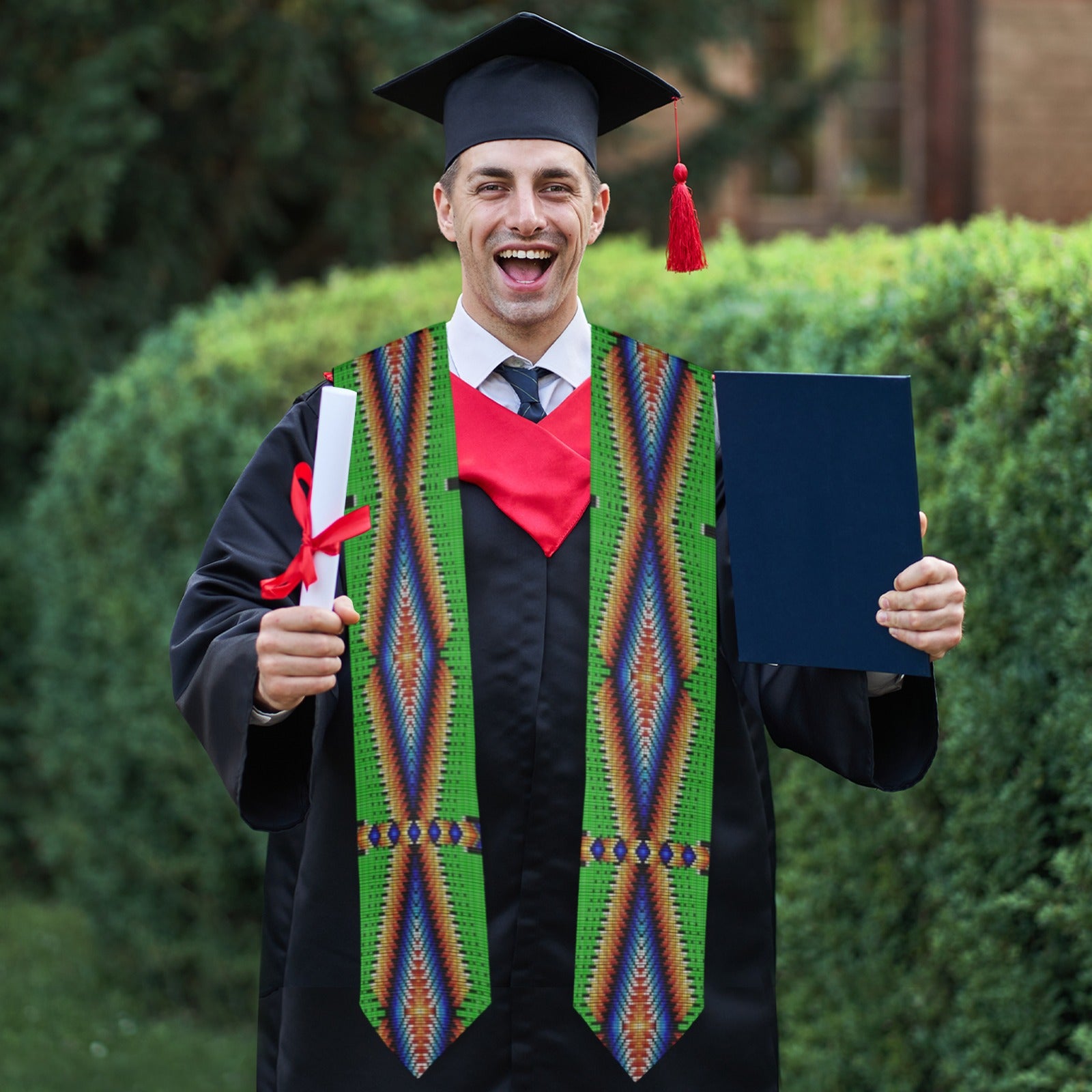 Diamond in the Bluff Lime Graduation Stole