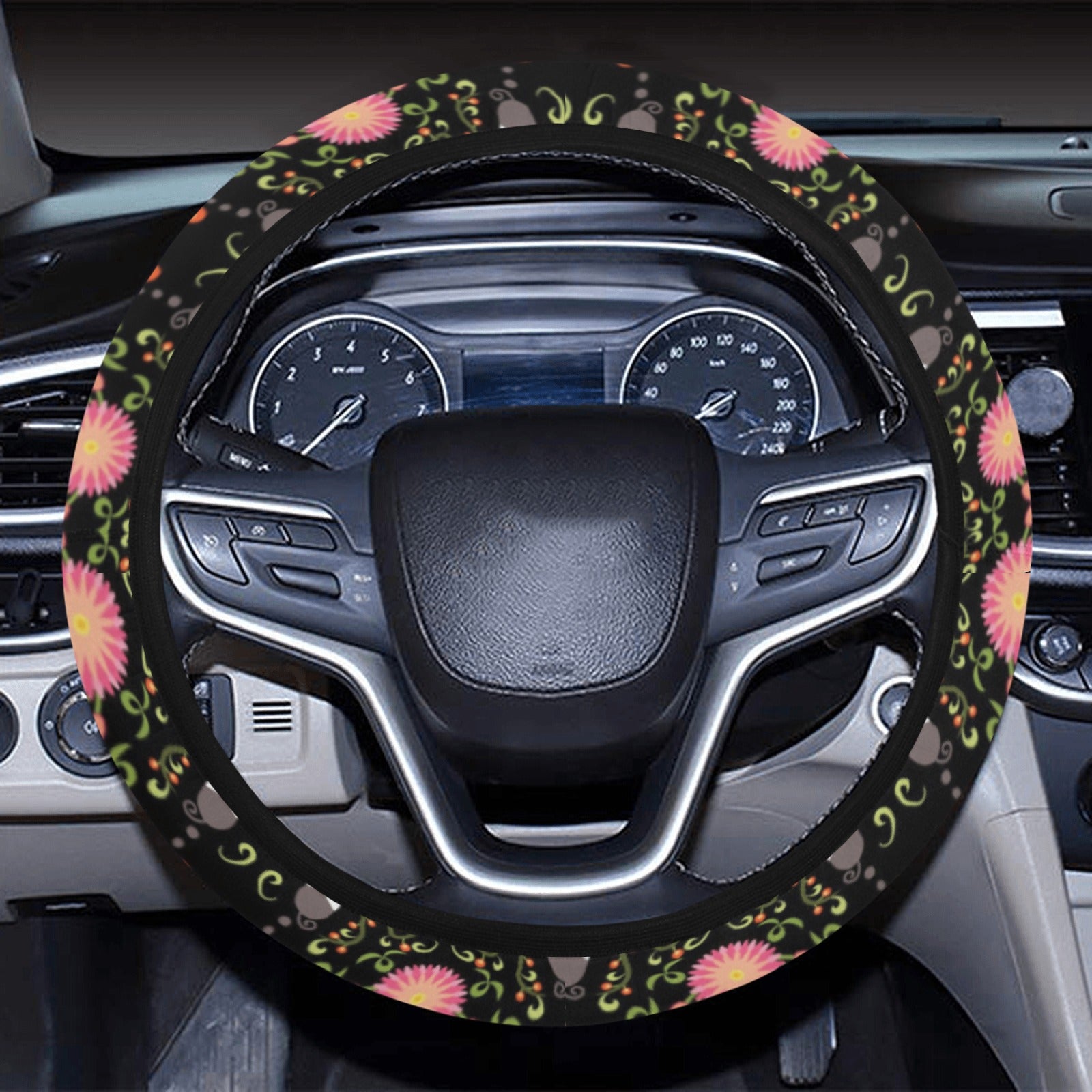 New Growth Steering Wheel Cover with Elastic Edge