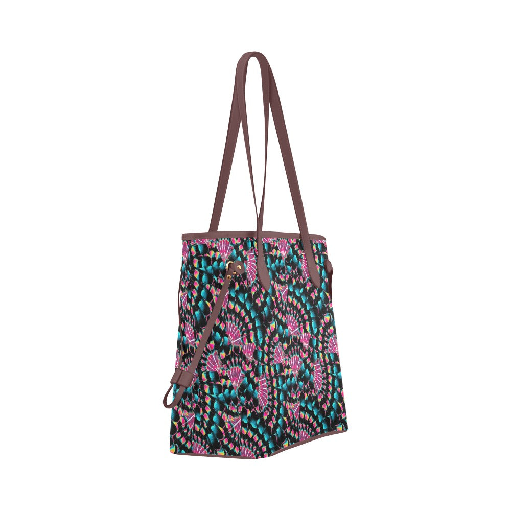 Hawk Feathers Heat Map Clover Canvas Tote Bag