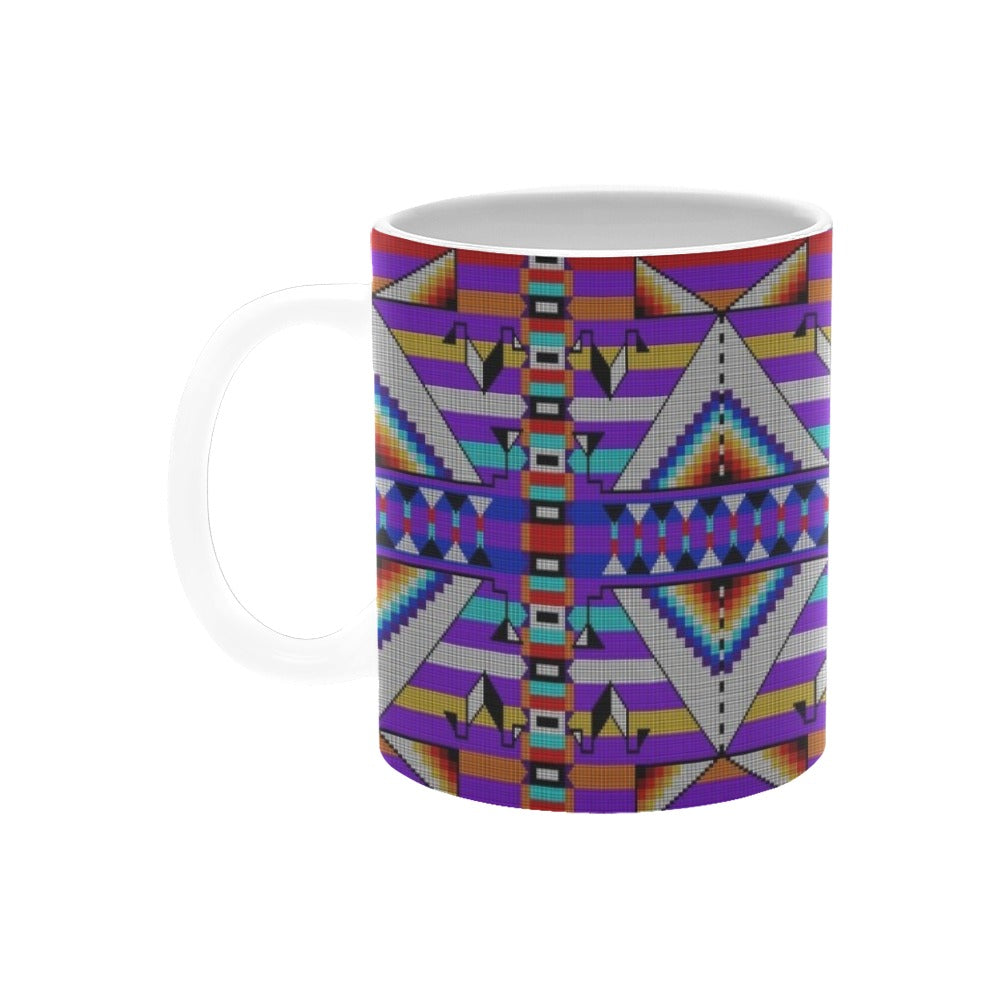 Medicine Blessing Purple White Mug(11OZ)