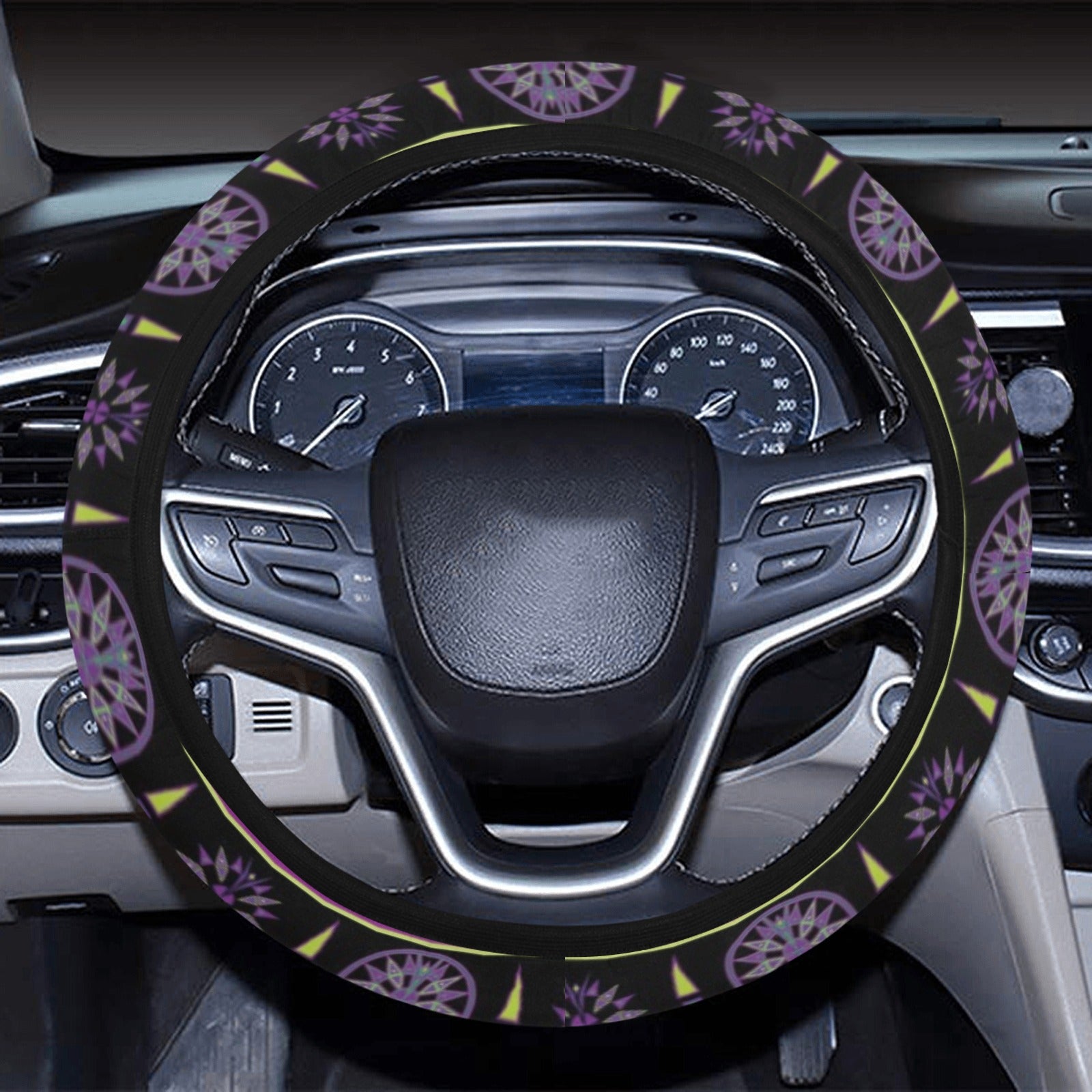 Evening Feather Wheel Steering Wheel Cover with Elastic Edge