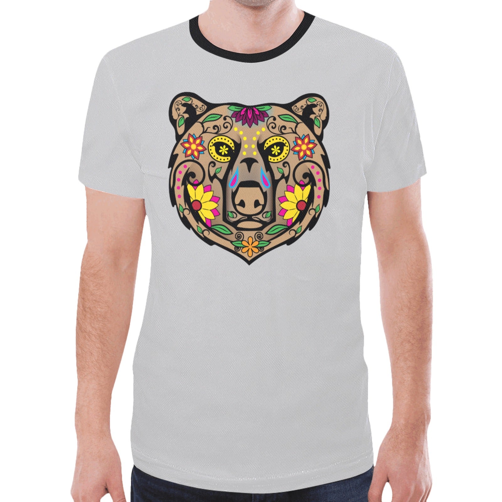 Bear Spirit Guide (Gray) T-shirt for Men