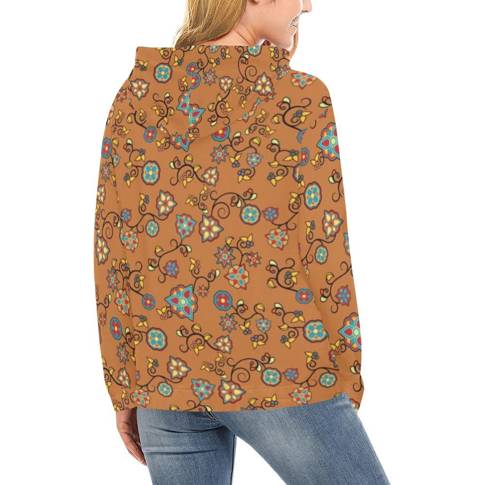 Fire Bloom Light All Over Print Hoodie for Women (USA Size) (Model H13) All Over Print Hoodie for Women (H13) e-joyer 