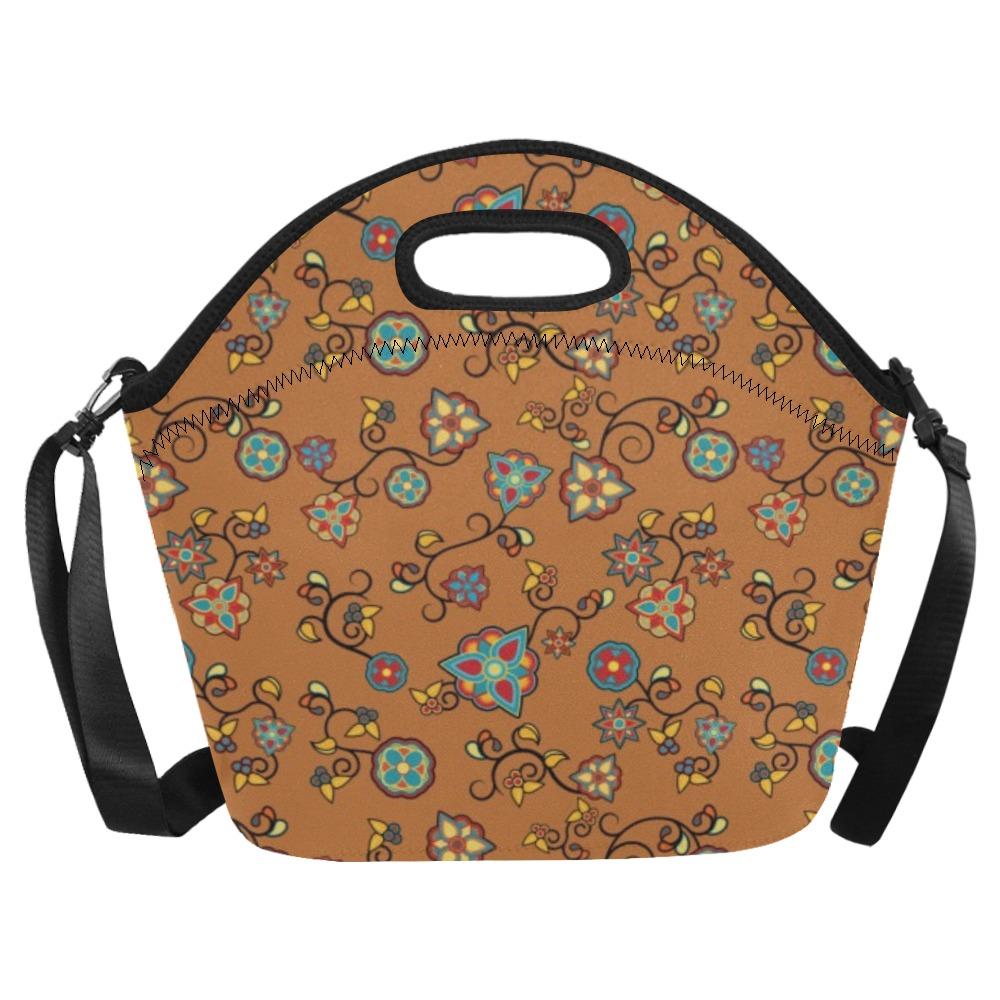 Fire Bloom Light Neoprene Lunch Bag/Large (Model 1669) bag 49 Dzine 