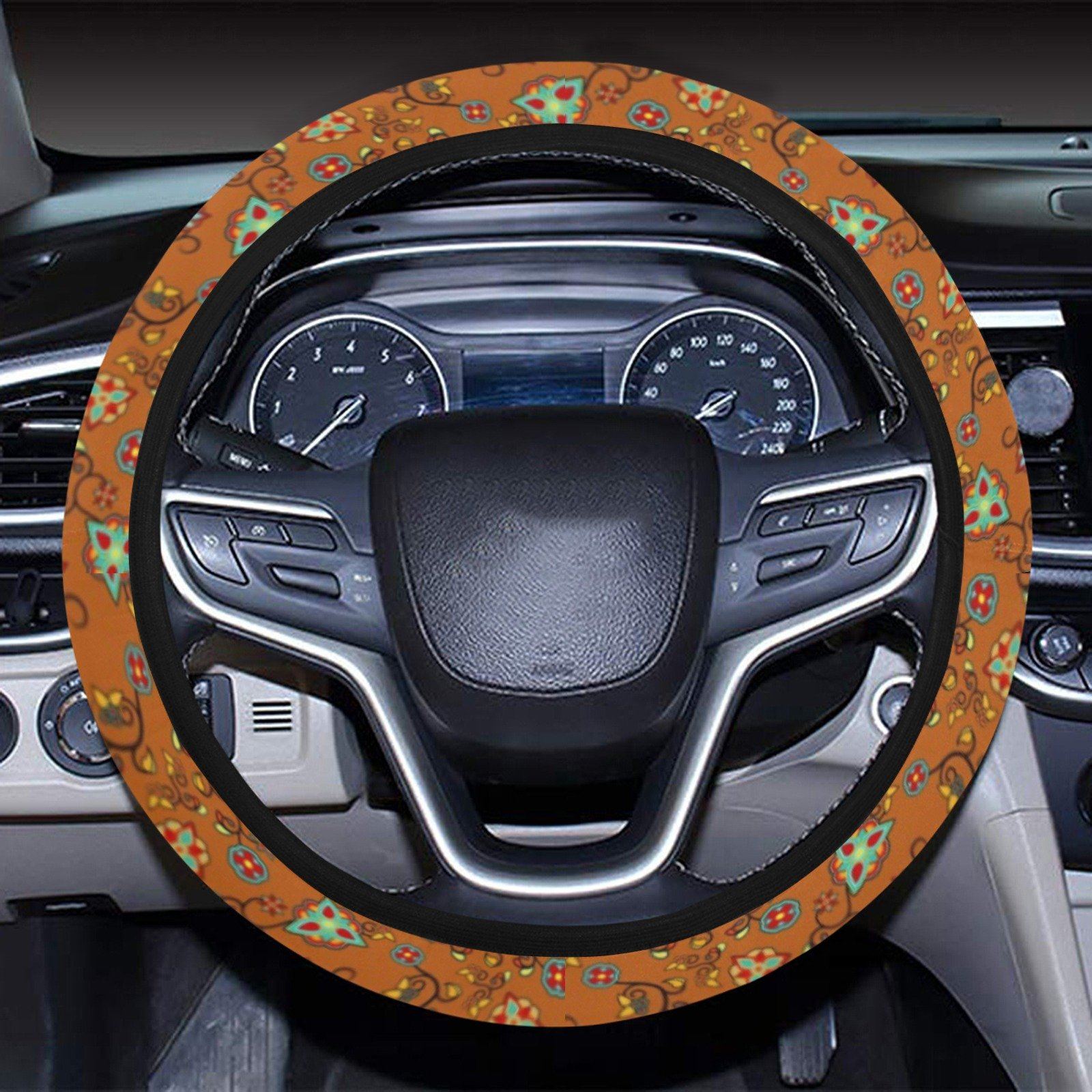 Fire Bloom Light Steering Wheel Cover with Elastic Edge Steering Wheel Cover with Elastic Edge e-joyer 