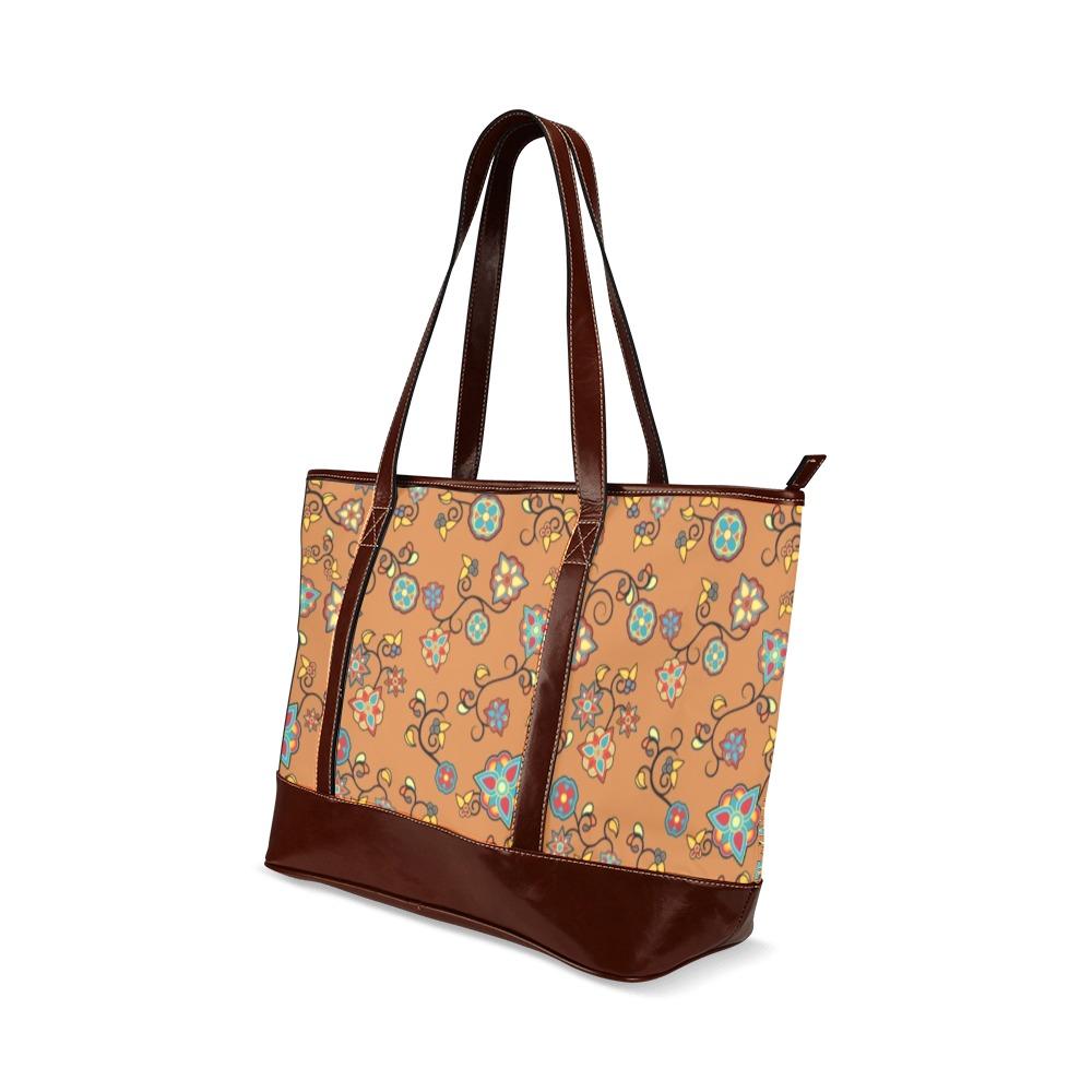 Fire Bloom Light Tote Handbag (Model 1642) Tote Handbags (1642) e-joyer 