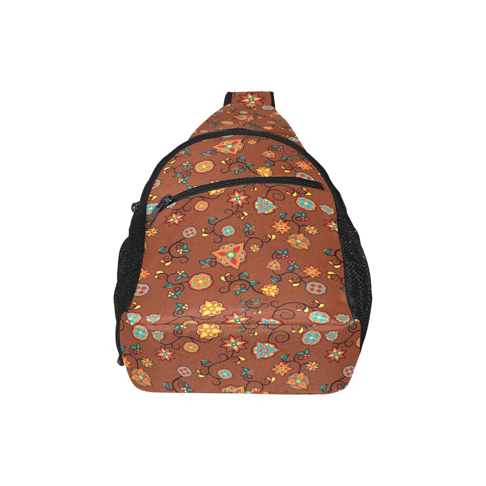 Fire Bloom Shade All Over Print Chest Bag (Model 1719) All Over Print Chest Bag (1719) e-joyer 