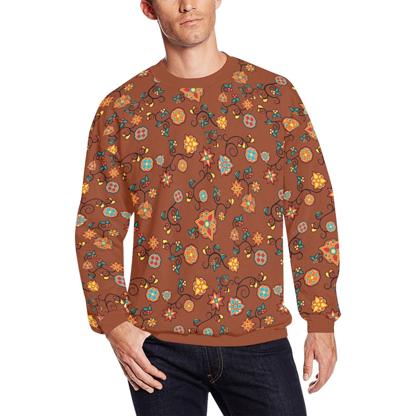 Fire Bloom Shade All Over Print Crewneck Sweatshirt for Men (Model H18) shirt e-joyer 