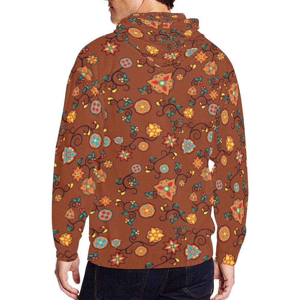 Fire Bloom Shade All Over Print Full Zip Hoodie for Men (Model H14) All Over Print Full Zip Hoodie for Men (H14) e-joyer 