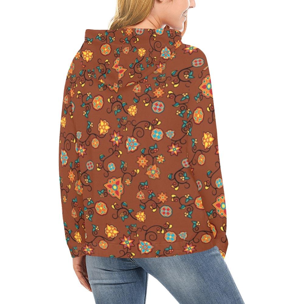 Fire Bloom Shade All Over Print Hoodie for Women (USA Size) (Model H13) All Over Print Hoodie for Women (H13) e-joyer 