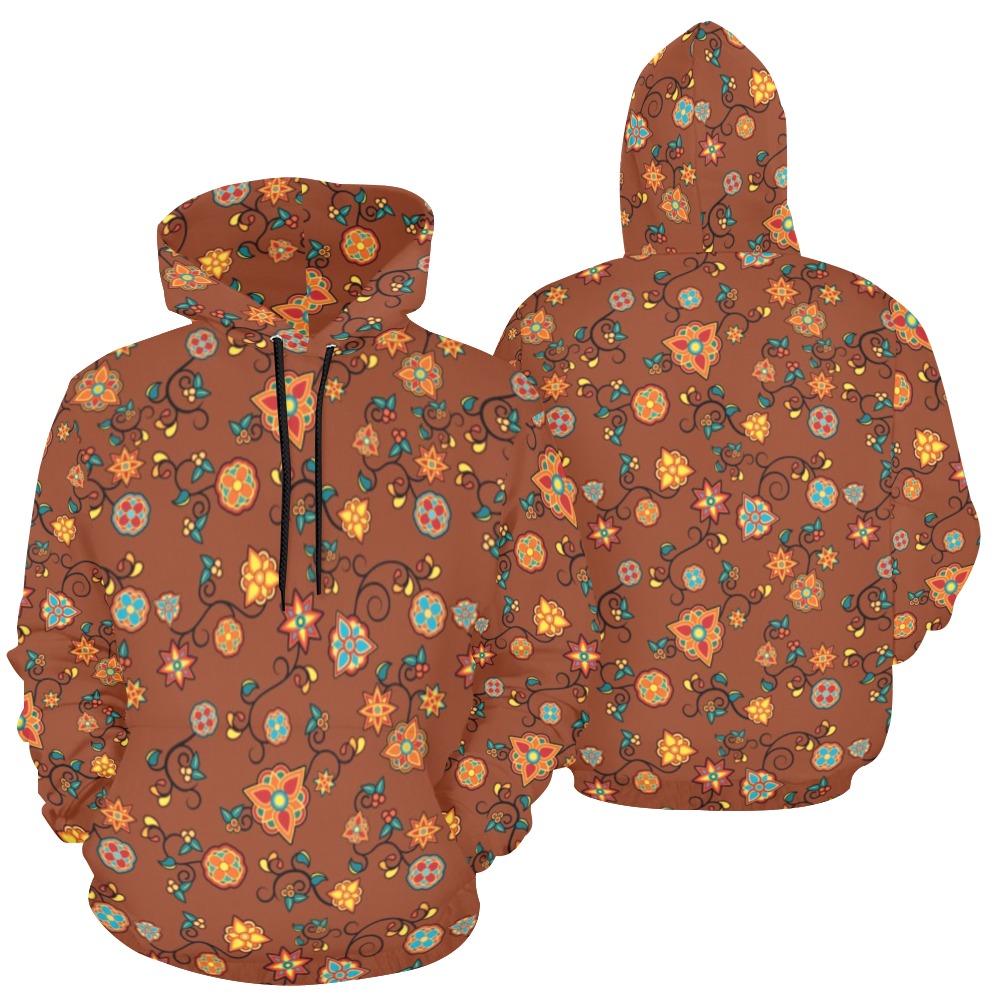 Fire Bloom Shade All Over Print Hoodie for Women (USA Size) (Model H13) All Over Print Hoodie for Women (H13) e-joyer 