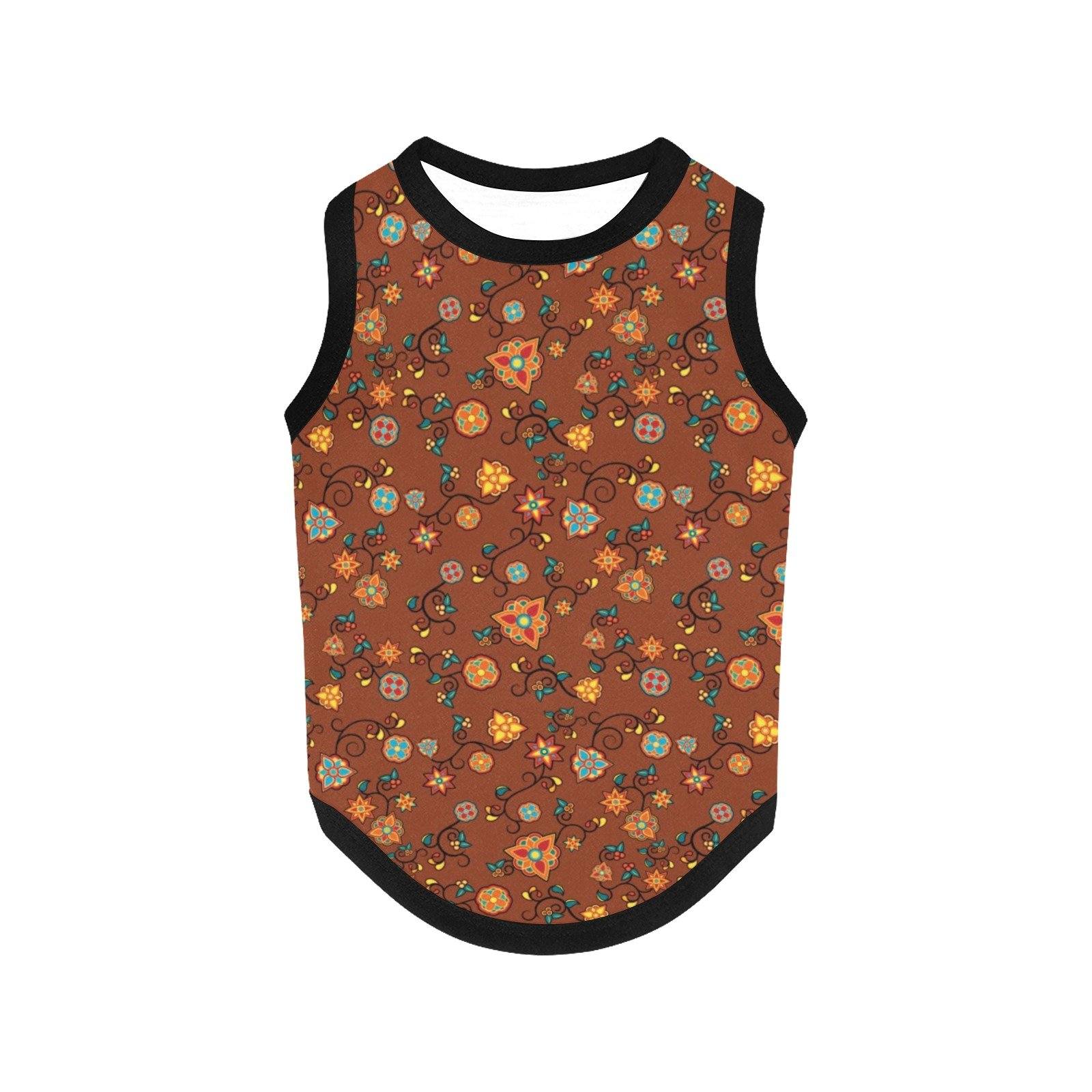 Fire Bloom Shade All Over Print Pet Tank Top Pet Tank Top e-joyer 