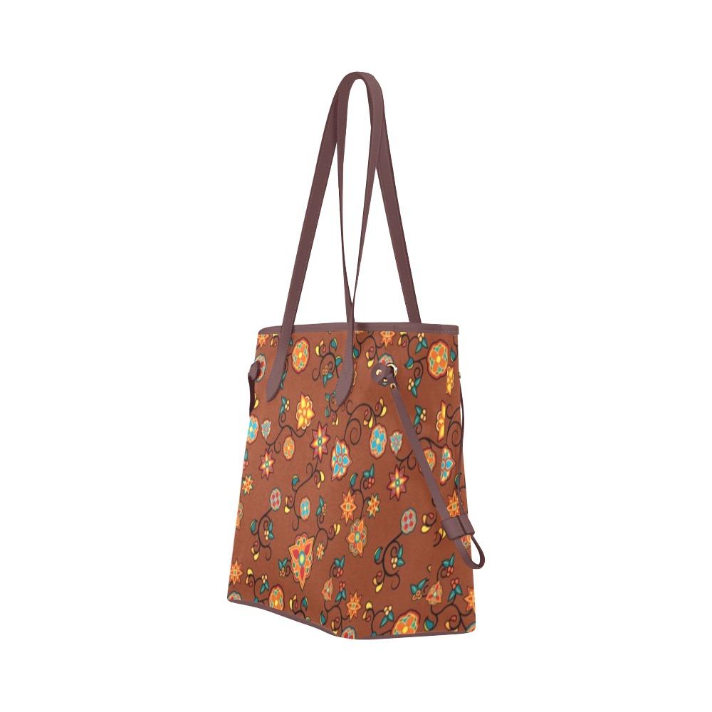 Fire Bloom Shade Clover Canvas Tote Bag (Model 1661) Clover Canvas Tote Bag (1661) e-joyer 