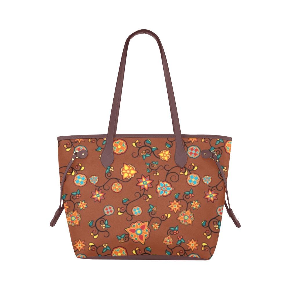 Fire Bloom Shade Clover Canvas Tote Bag (Model 1661) Clover Canvas Tote Bag (1661) e-joyer 