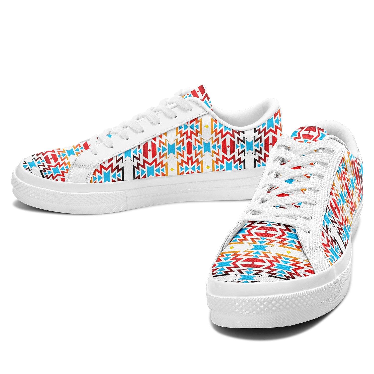 Fire Colors and Sky Aapisi Low Top Canvas Shoes White Sole 49 Dzine 