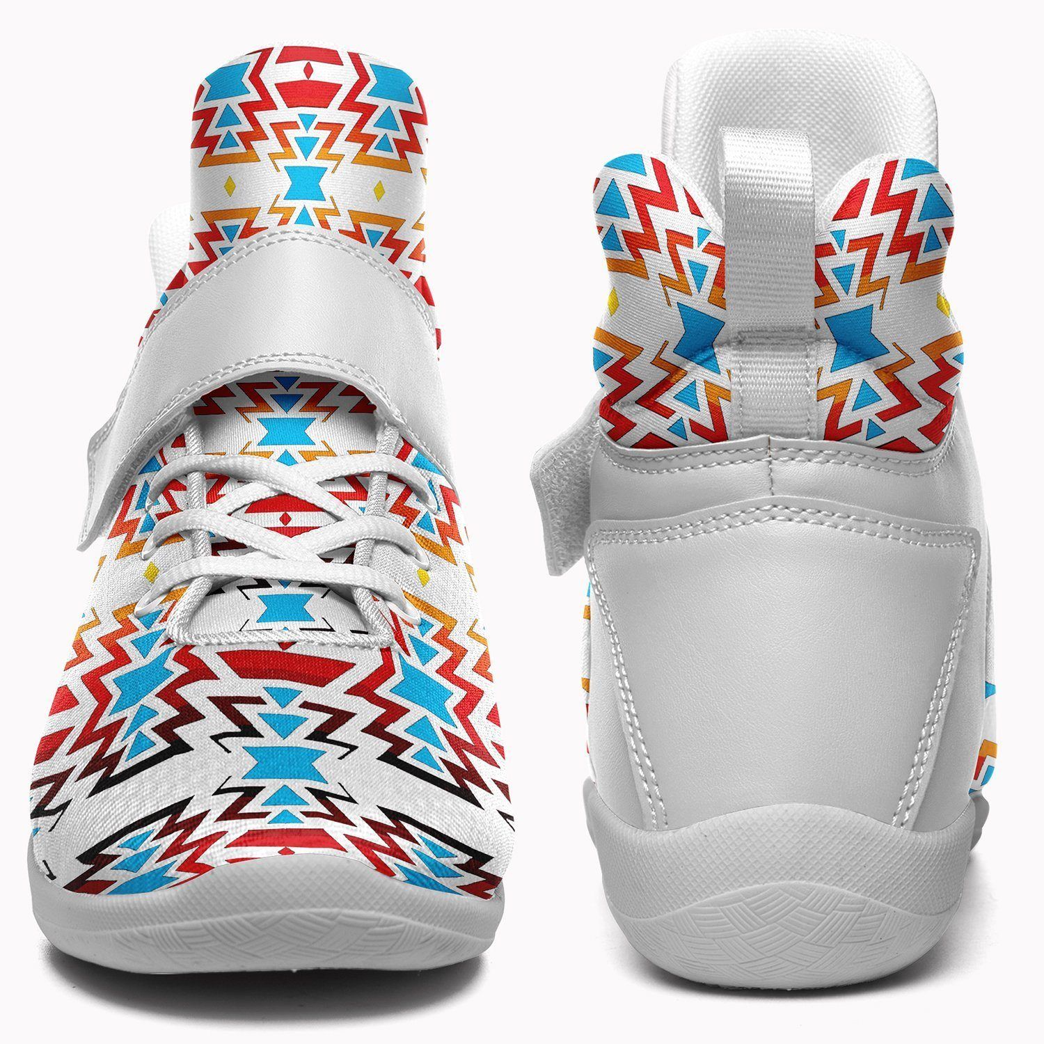 Fire Colors and Sky Ipottaa Basketball / Sport High Top Shoes - White Sole 49 Dzine 