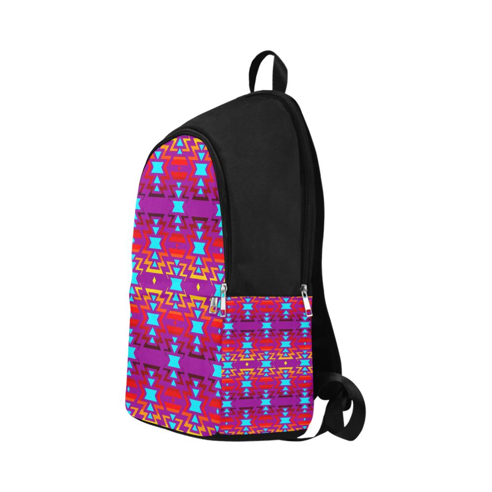 Fire Colors and Sky Moon Shadow Large Backpack (Model 1659) Casual Backpack for Adult (1659) e-joyer 