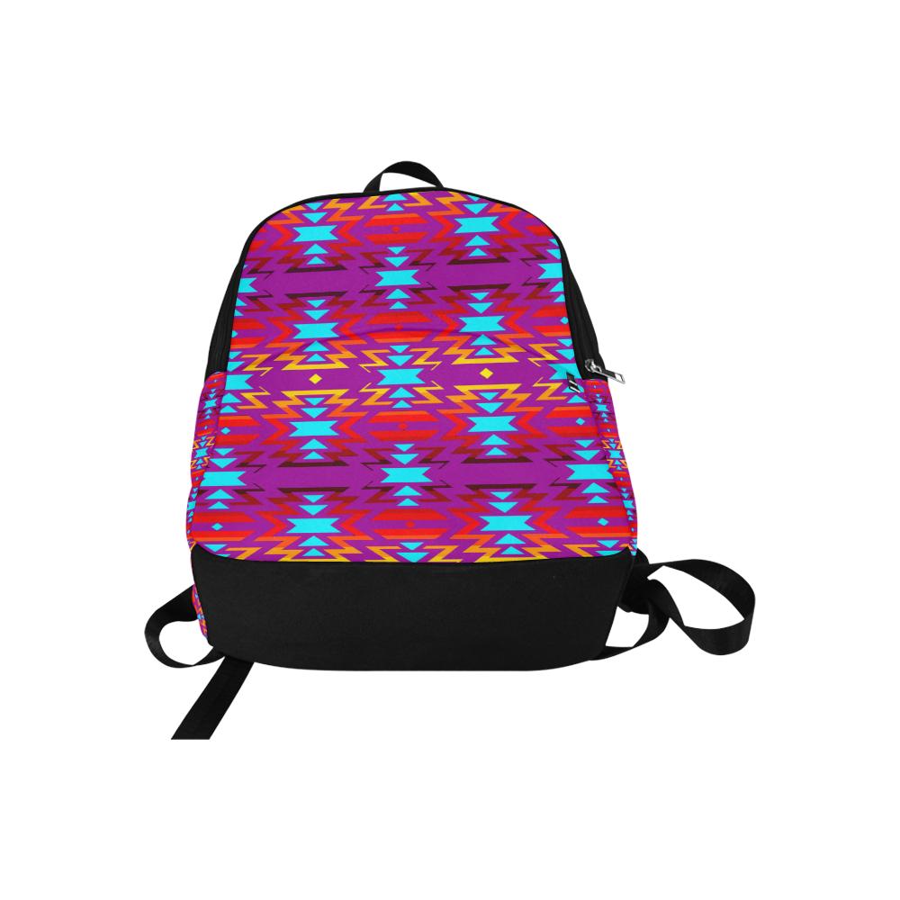 Fire Colors and Sky Moon Shadow Large Backpack (Model 1659) Casual Backpack for Adult (1659) e-joyer 
