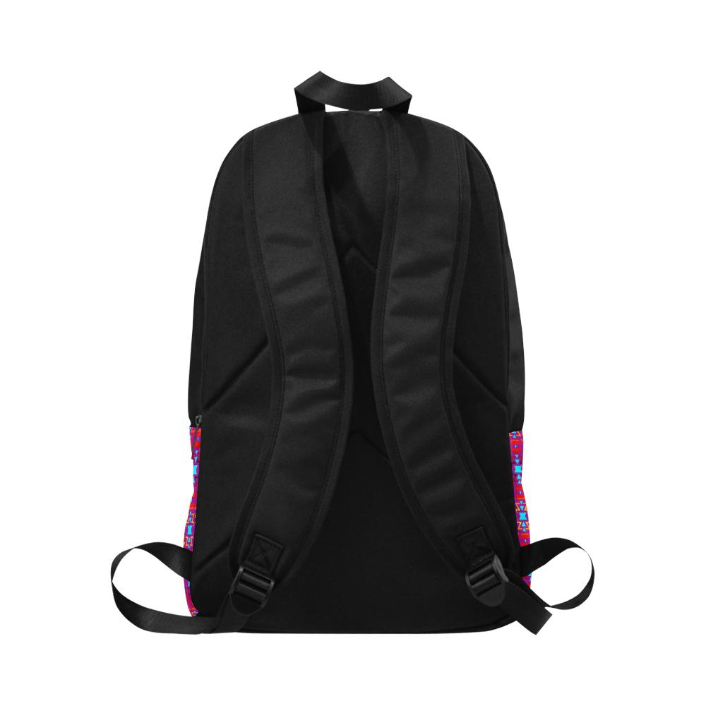 Fire Colors and Sky Moon Shadow Large Backpack (Model 1659) Casual Backpack for Adult (1659) e-joyer 