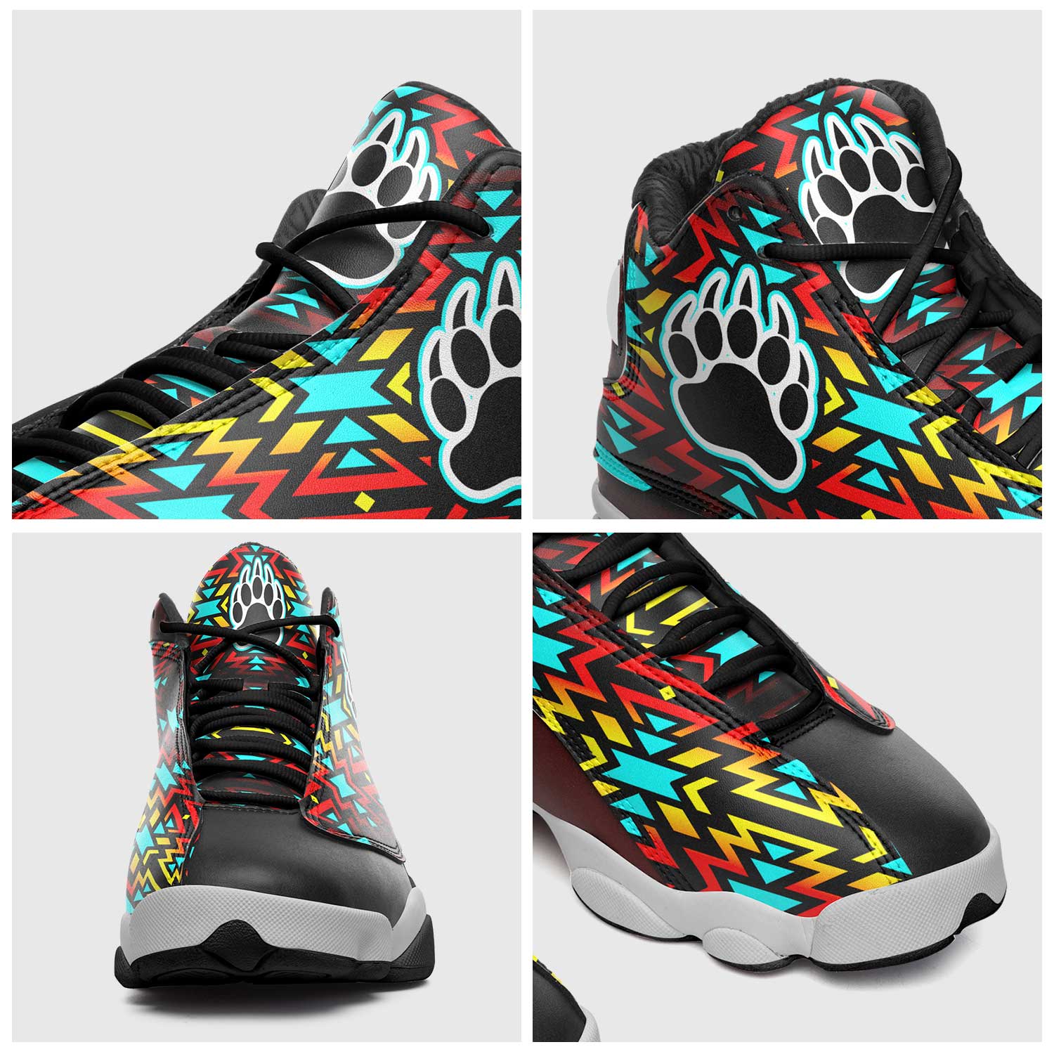 Fire Colors and Turquoise Bearpaw Athletic Shoes Herman 