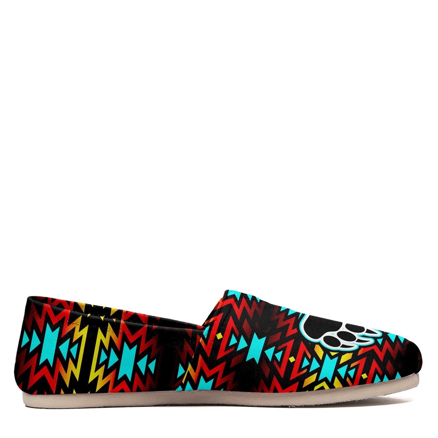 Fire Colors and Turquoise Bearpaw Casual Unisex Slip On Shoe Herman 