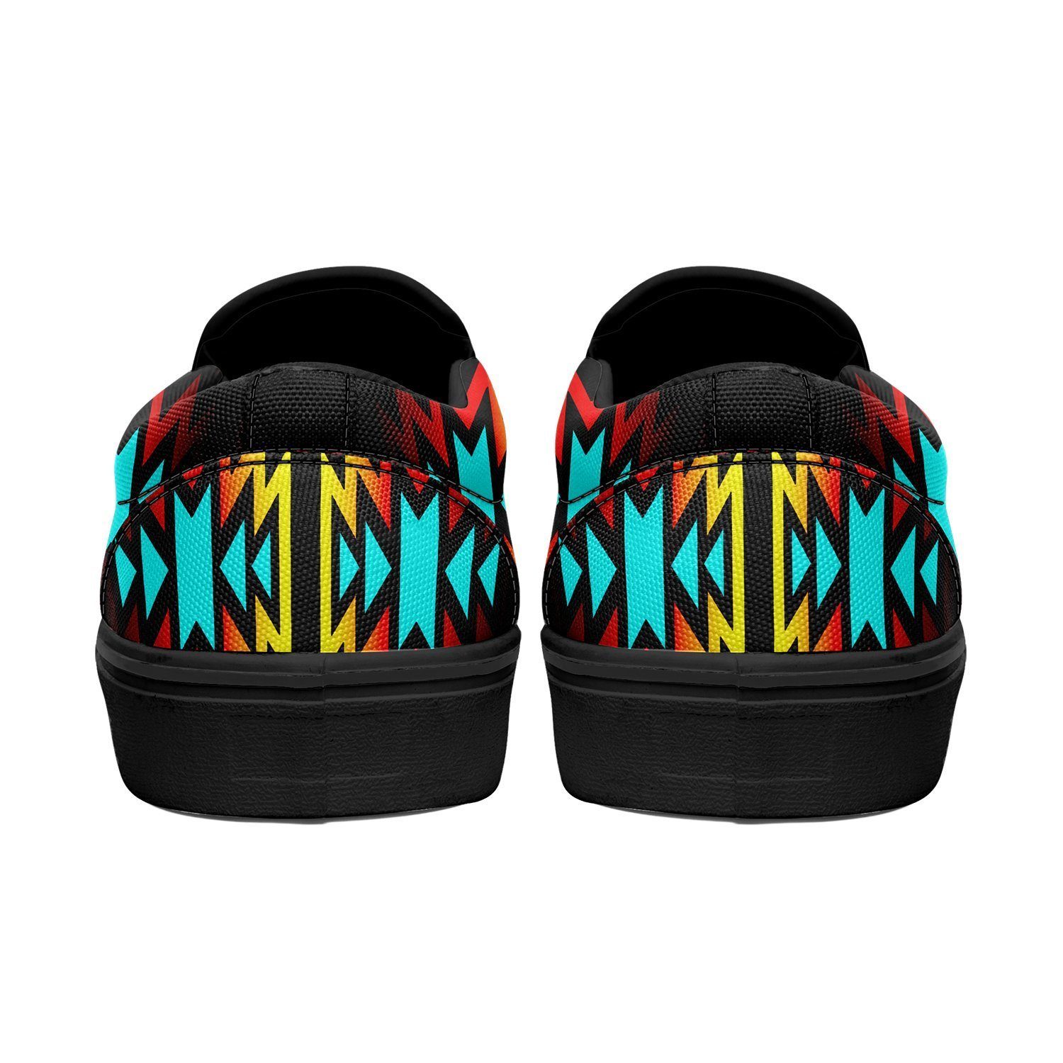 Fire Colors and Turquoise Bearpaw Otoyimm Kid's Canvas Slip On Shoes 49 Dzine 