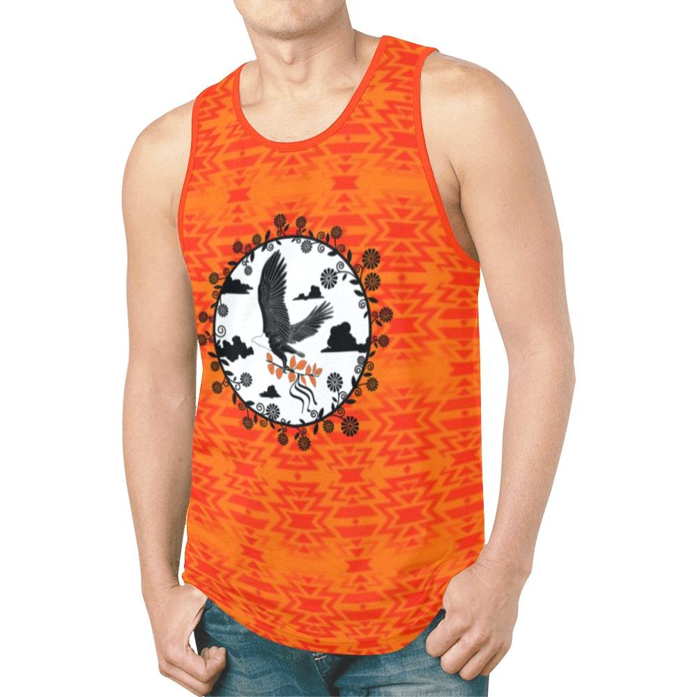Fire Colors and Turquoise Carrying Their Prayers New All Over Print Tank Top for Men (Model T46) New All Over Print Tank Top for Men (T46) e-joyer 