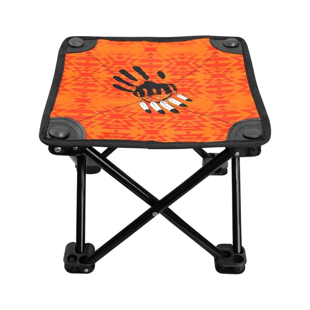 Fire Colors and Turquoise Orange A feather for each Folding Fishing Stool Folding Fishing Stool e-joyer 