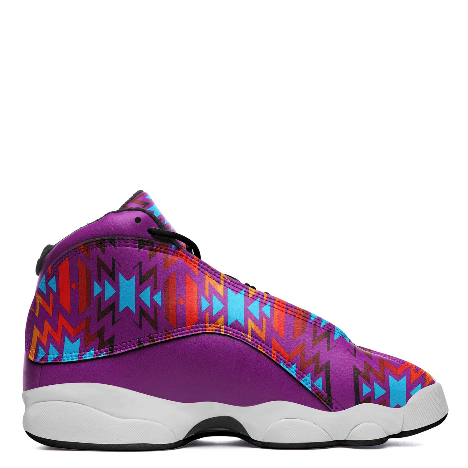 Fire Colors and Turquoise Purple Athletic Shoes Herman 
