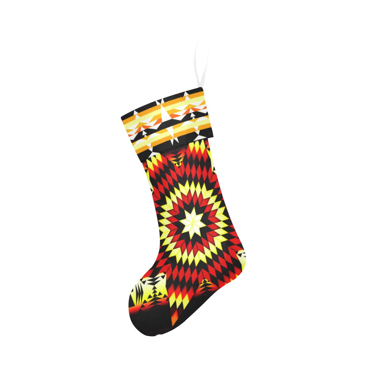 Fire Colors Christmas Stocking holiday stocking e-joyer 