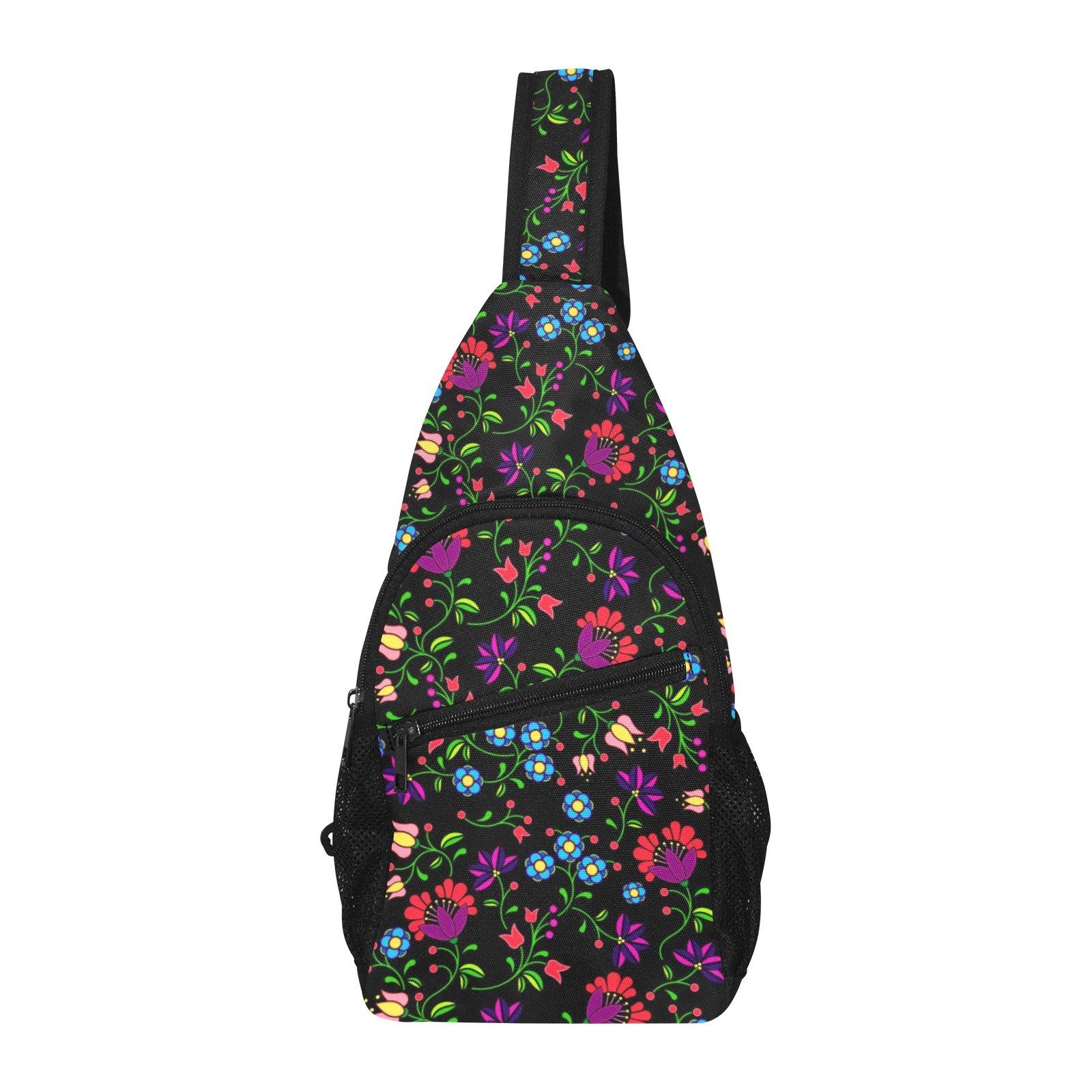 Fleur Indigine All Over Print Chest Bag (Model 1719) All Over Print Chest Bag (1719) e-joyer 