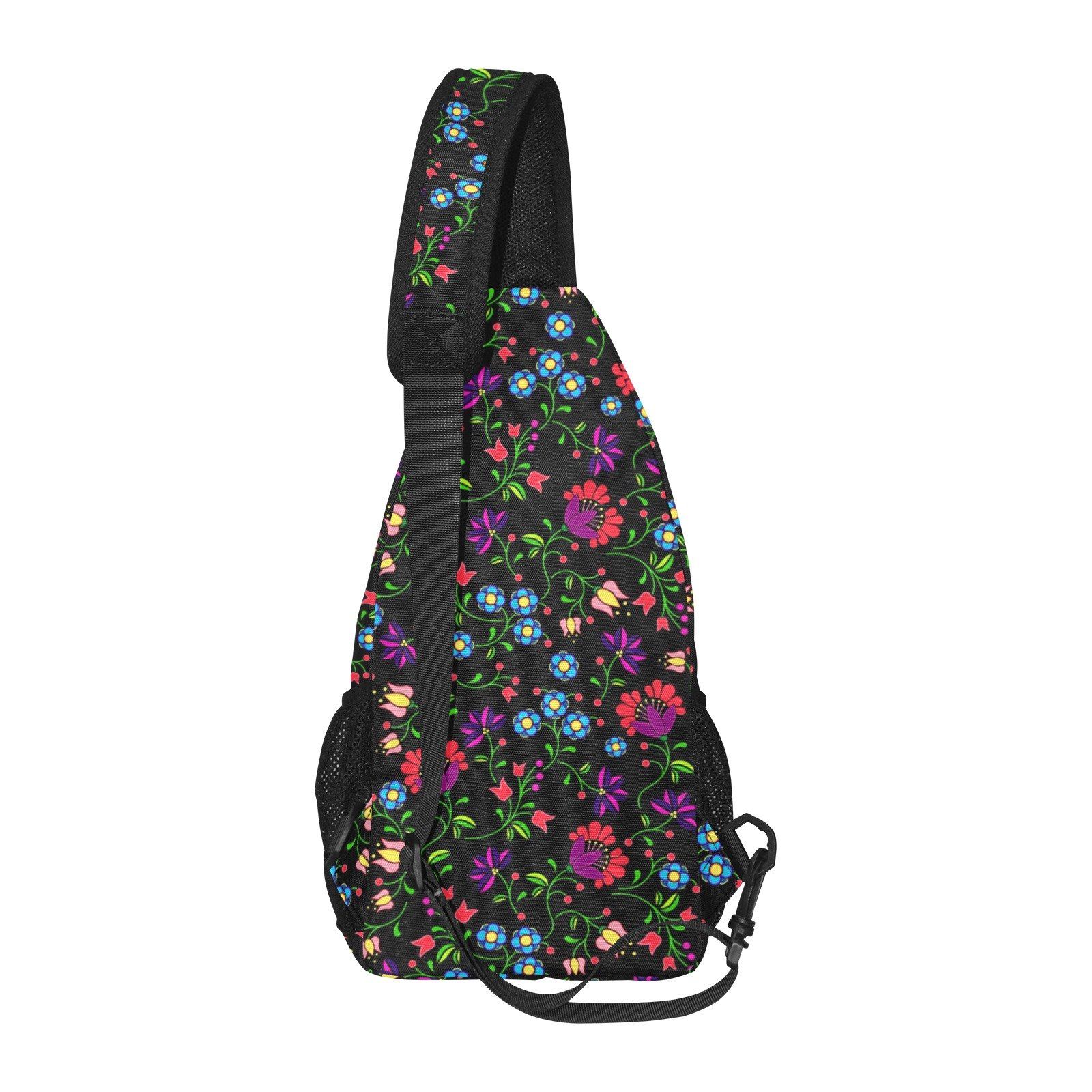 Fleur Indigine All Over Print Chest Bag (Model 1719) All Over Print Chest Bag (1719) e-joyer 