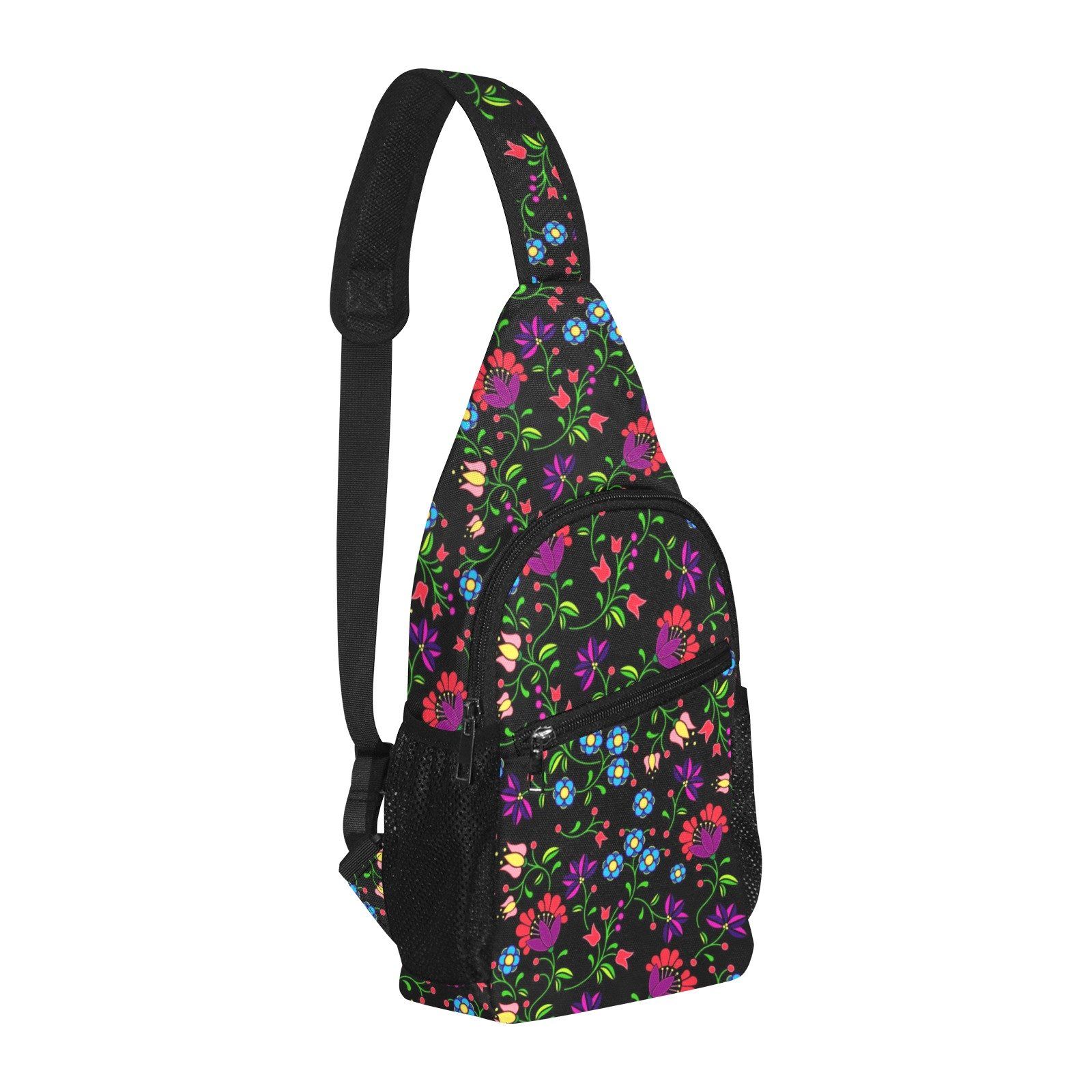 Fleur Indigine All Over Print Chest Bag (Model 1719) All Over Print Chest Bag (1719) e-joyer 