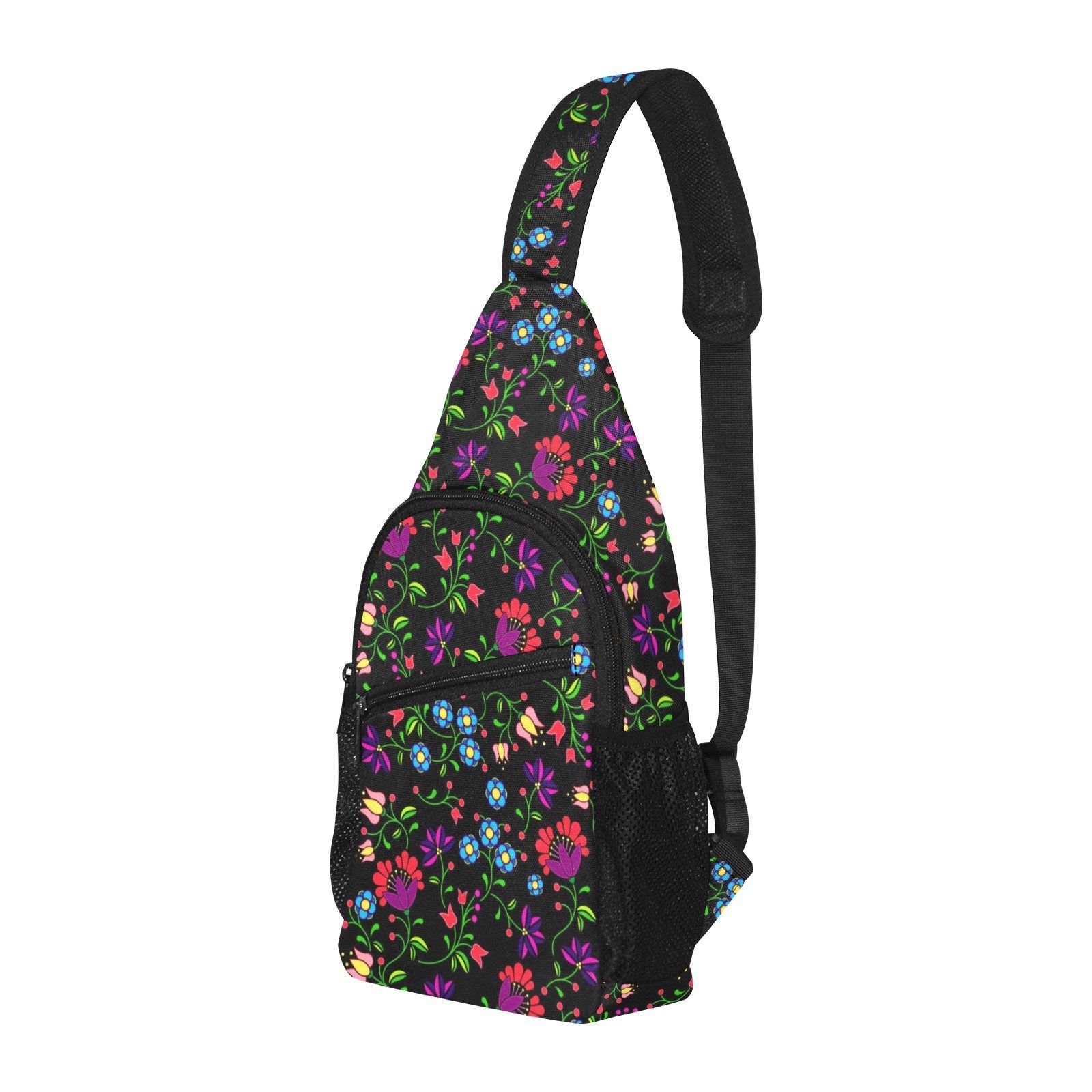 Fleur Indigine All Over Print Chest Bag (Model 1719) All Over Print Chest Bag (1719) e-joyer 