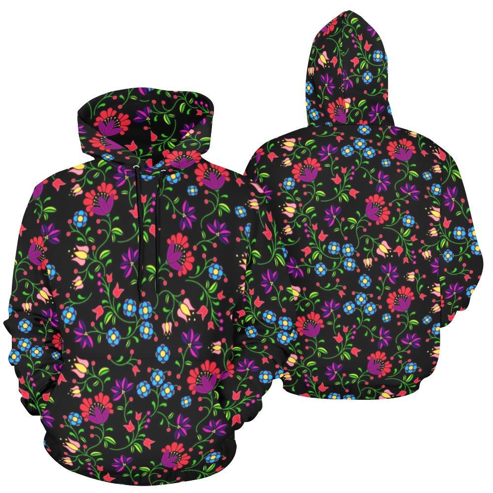 Fleur Indigine All Over Print Hoodie for Women (USA Size) (Model H13) All Over Print Hoodie for Women (H13) e-joyer 