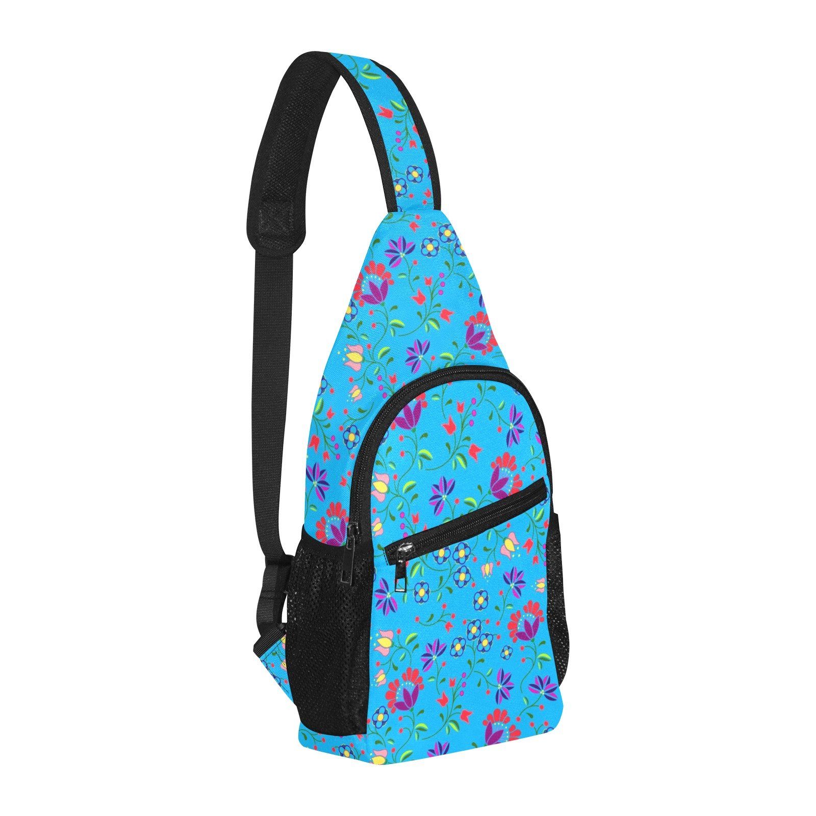 Fleur Indigine Ciel All Over Print Chest Bag (Model 1719) All Over Print Chest Bag (1719) e-joyer 