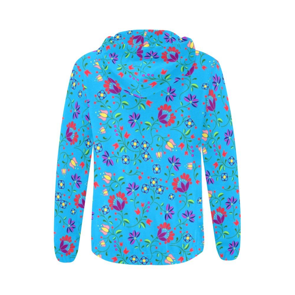 Fleur Indigine Ciel All Over Print Full Zip Hoodie for Women (Model H14) All Over Print Full Zip Hoodie for Women (H14) e-joyer 