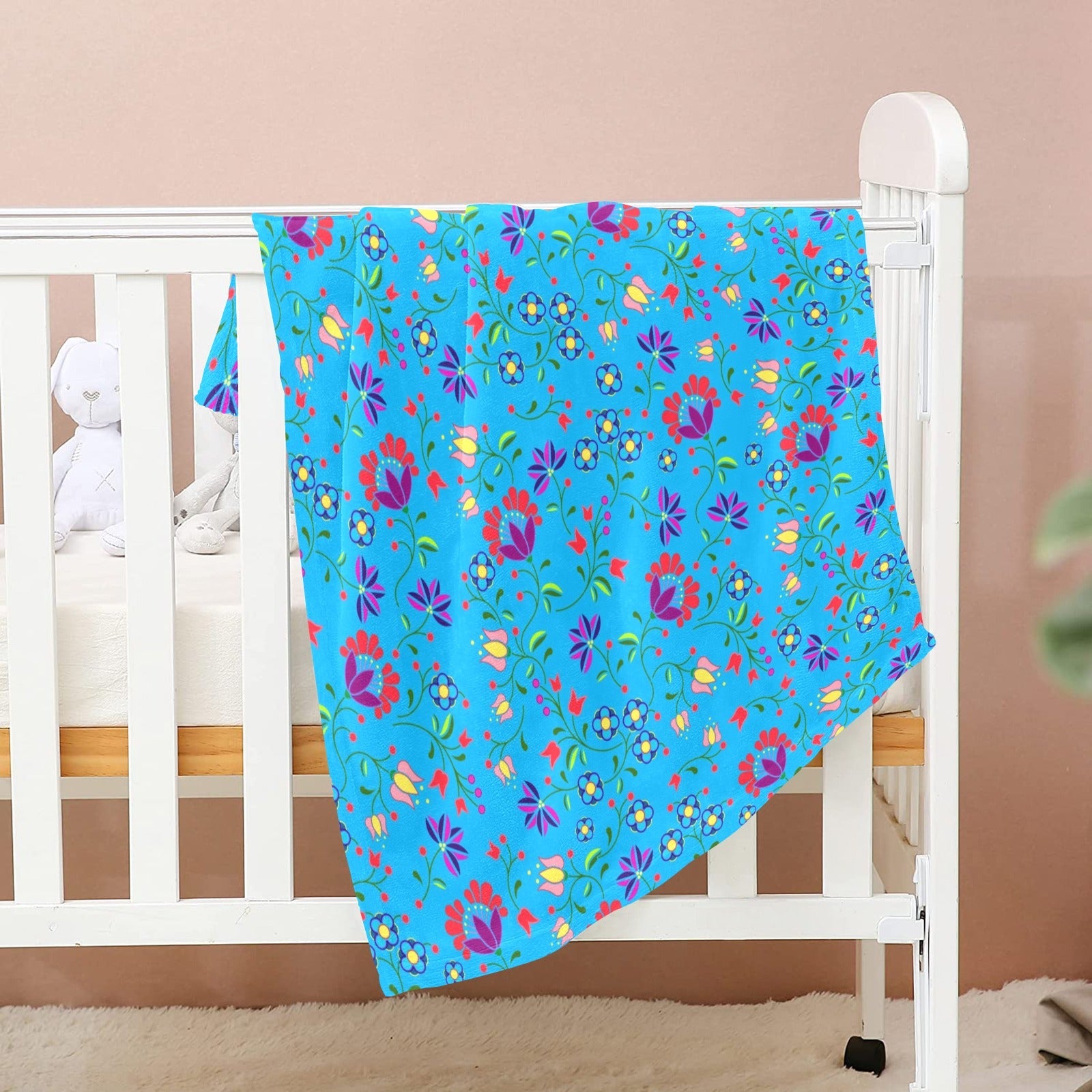 Fleur Indigine Ciel Baby Blanket 30"x40" Baby Blanket 30"x40" e-joyer 