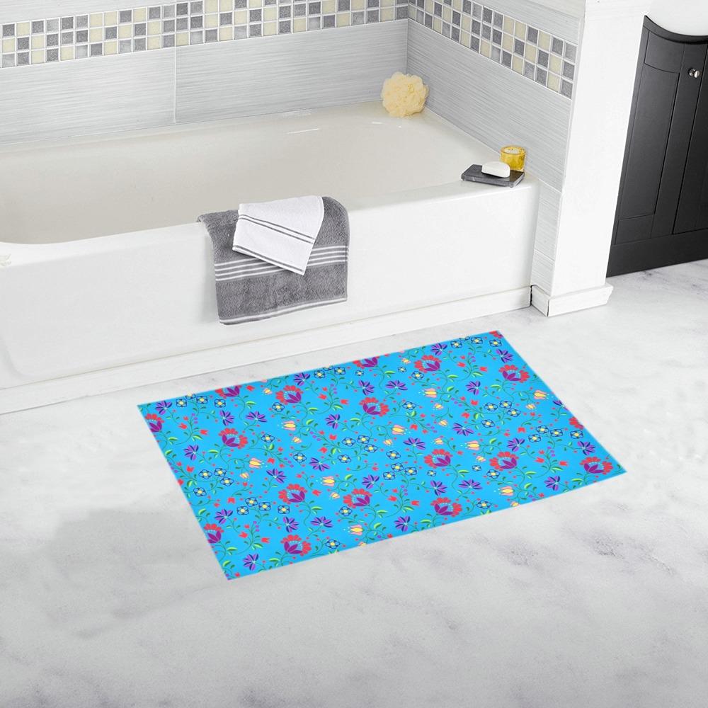 Fleur Indigine Ciel Bath Rug 16''x 28'' Bath Rug 16''x 28'' e-joyer 