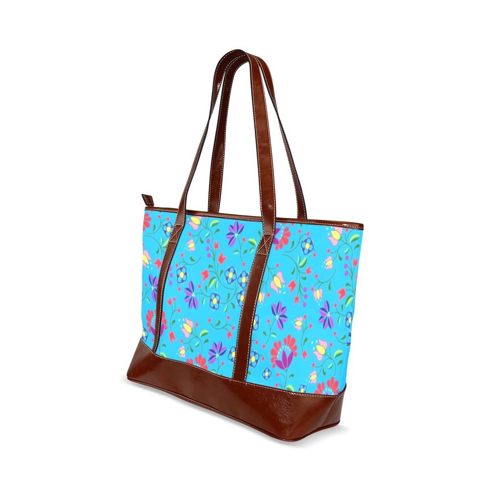 Fleur Indigine Ciel Tote Handbag (Model 1642) Tote Handbags (1642) e-joyer 