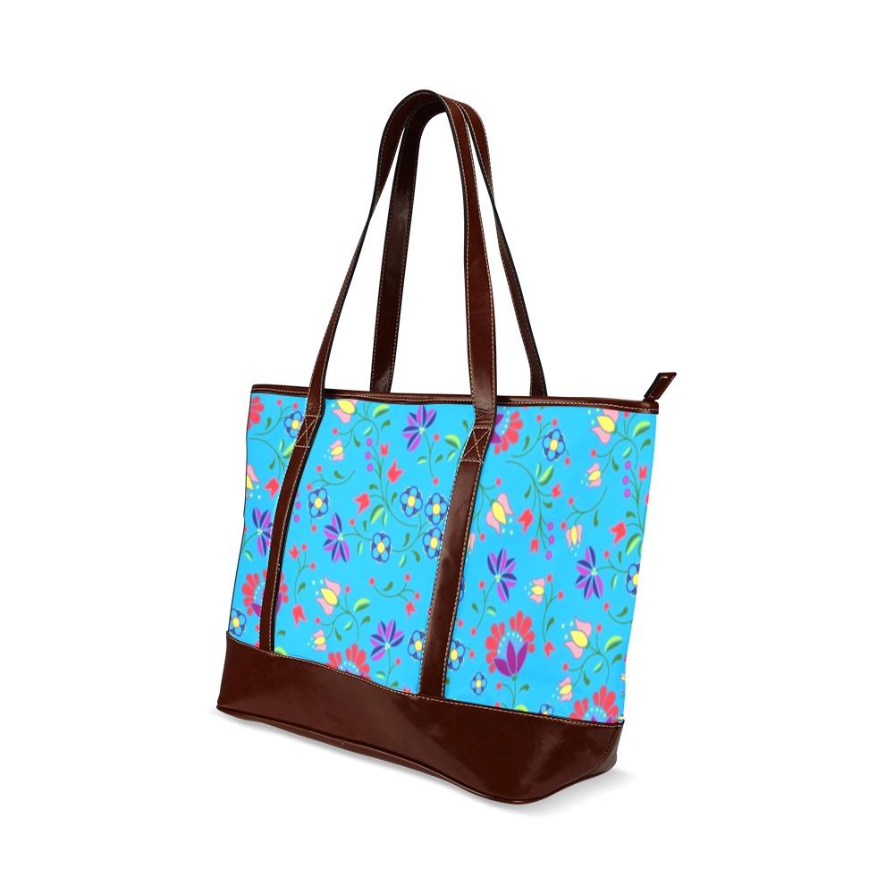 Fleur Indigine Ciel Tote Handbag (Model 1642) Tote Handbags (1642) e-joyer 