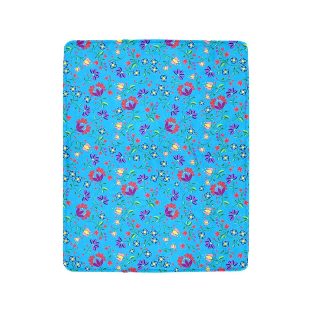 Fleur Indigine Ciel Ultra-Soft Micro Fleece Blanket 40"x50" Ultra-Soft Blanket 40''x50'' e-joyer 