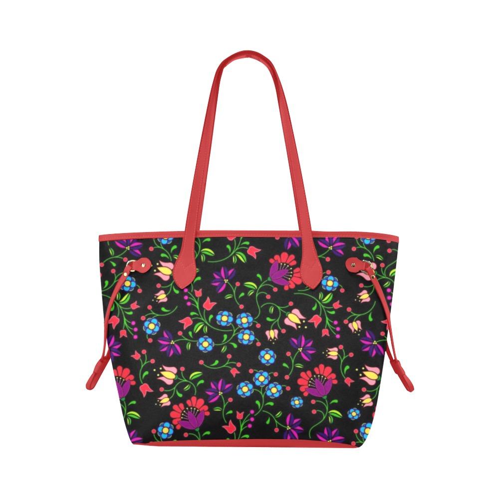 Fleur Indigine Clover Canvas Tote Bag (Model 1661) Clover Canvas Tote Bag (1661) e-joyer 