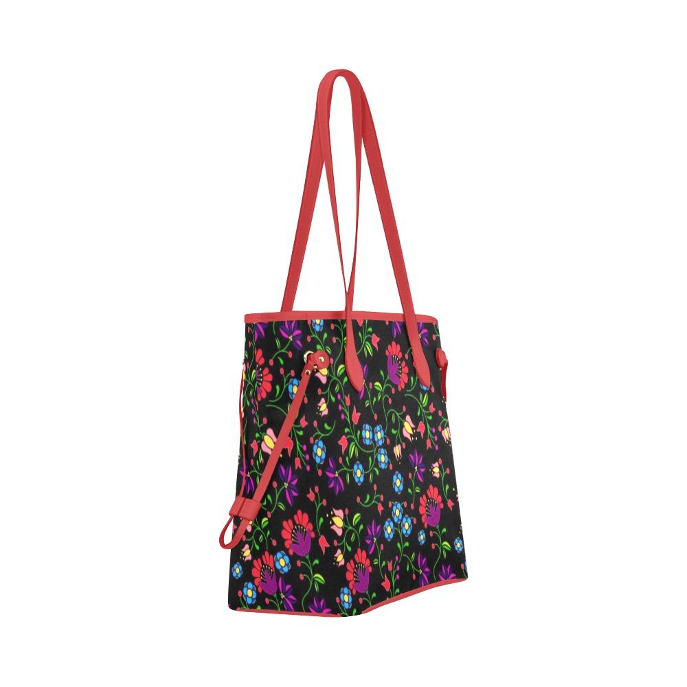 Fleur Indigine Clover Canvas Tote Bag (Model 1661) Clover Canvas Tote Bag (1661) e-joyer 