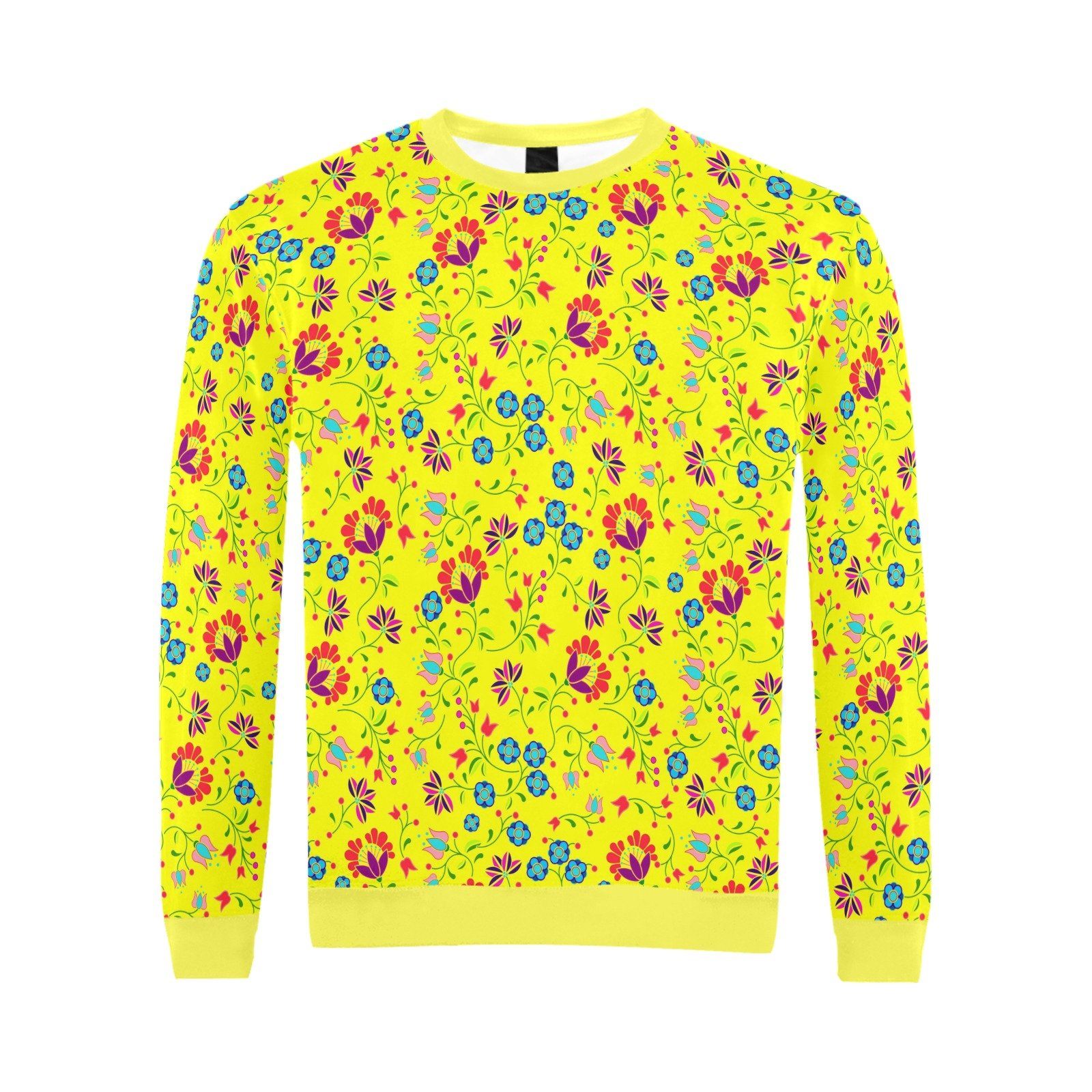 Fleur Indigine Mais All Over Print Crewneck Sweatshirt for Men (Model H18) shirt e-joyer 